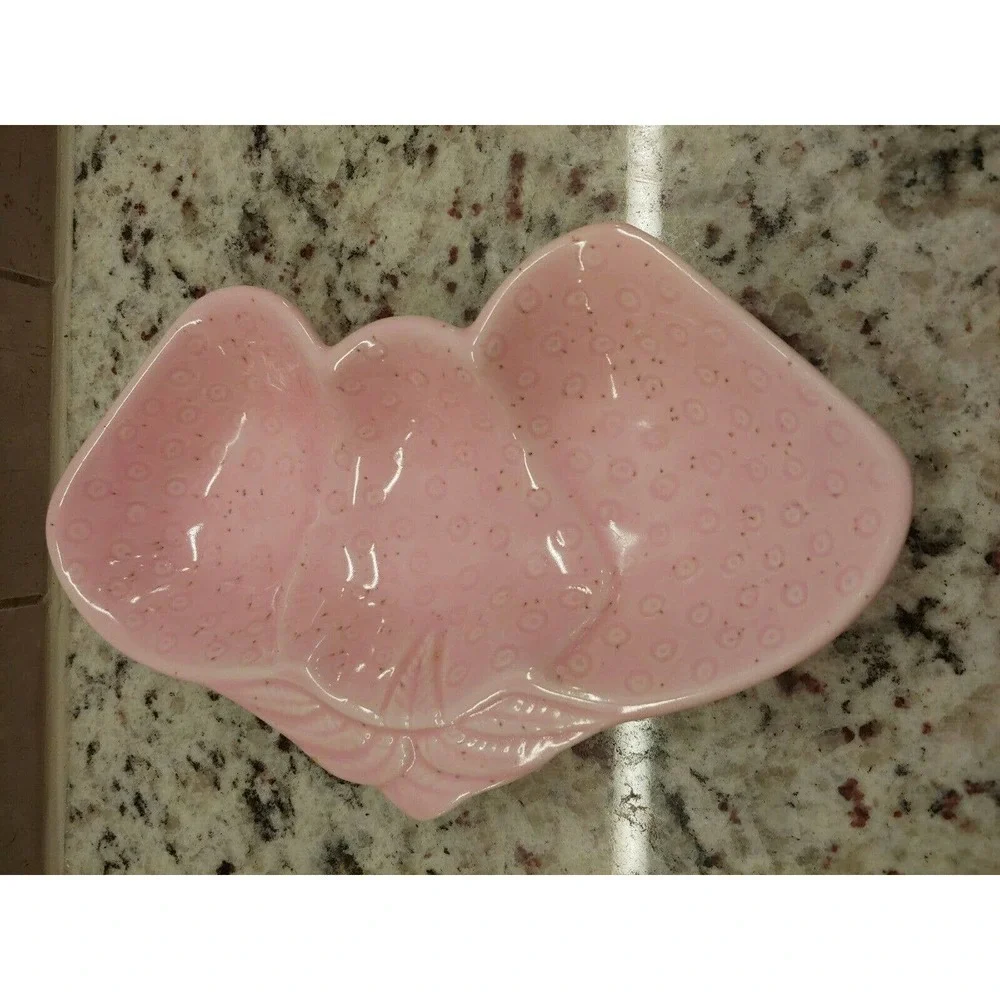 Vintage Pink Valley Vista California Strawberry Pottery Dish Mid Century…